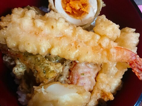お惣菜の天ぷらで簡単6種の天丼♪